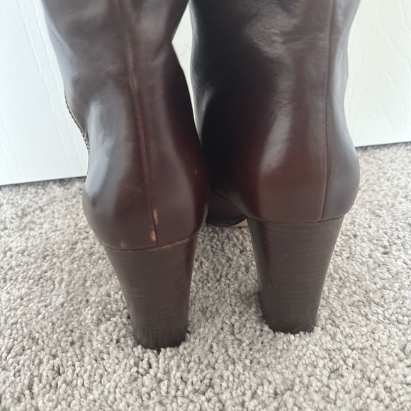 Michael Kors Tall Brown Leather Boots - Picture 10 of 11